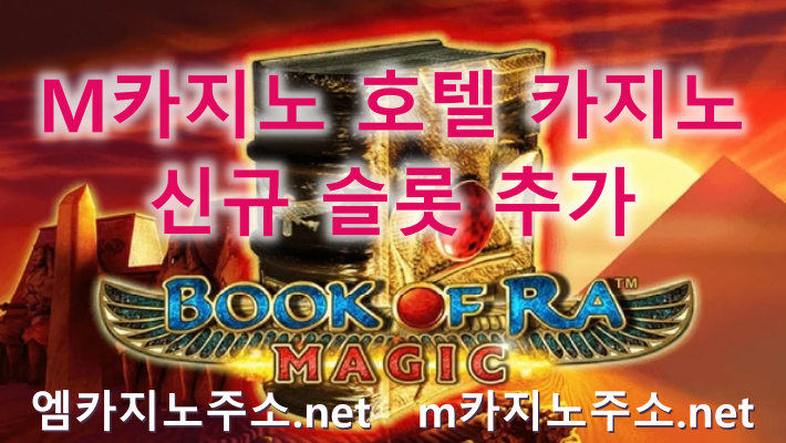M카지노 호텔 카지노 신규 슬롯 추가